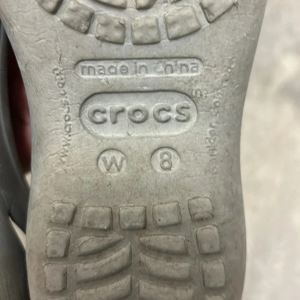 Crocs silver slip ons - Picture 7 of 7